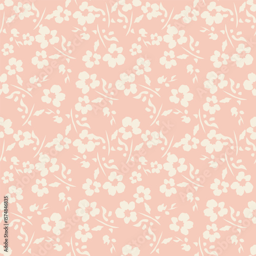 cute flower pattern image for fabric textile or wall decoration
