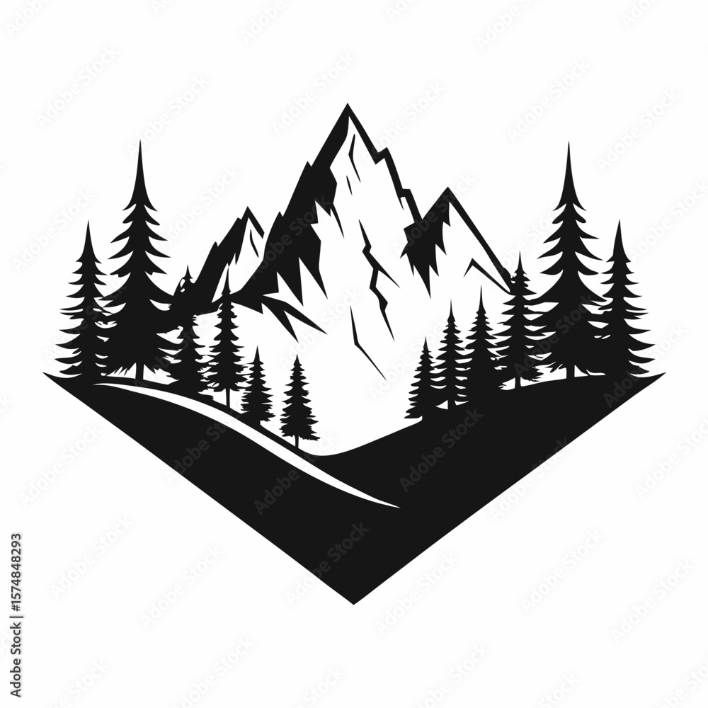 Obraz premium winter mountain landscape