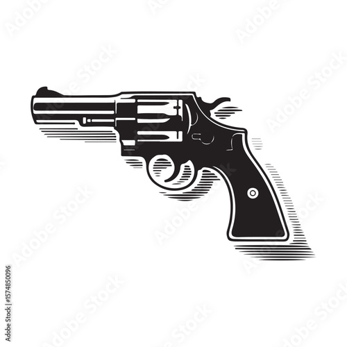 Wallpaper Mural gun and bullets vector silhouette  Torontodigital.ca