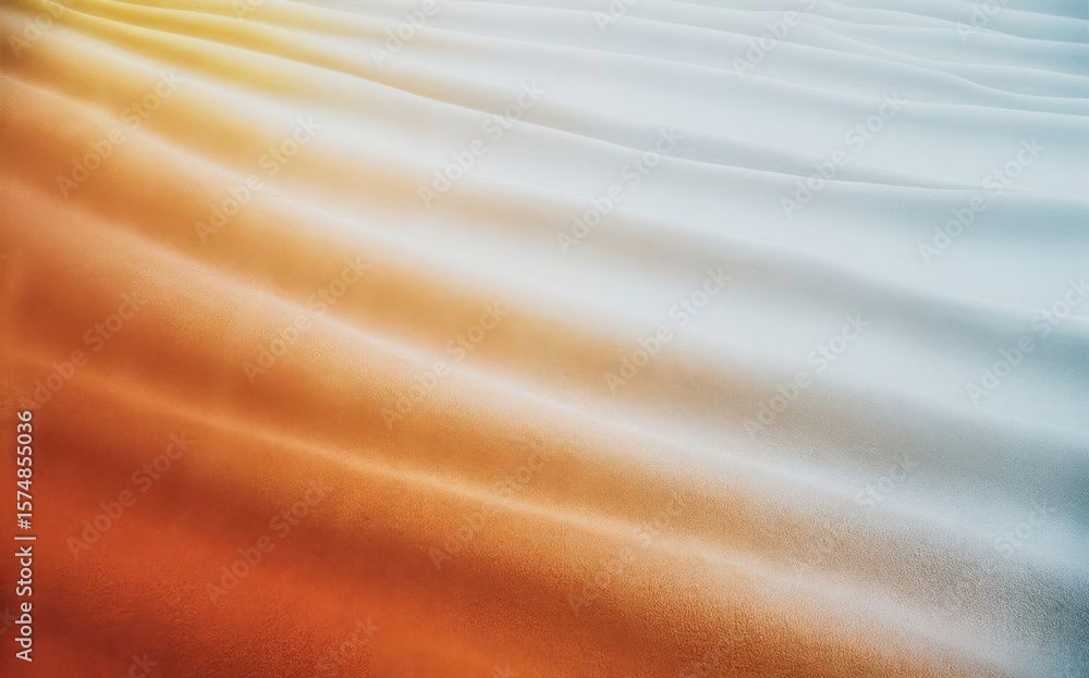Obraz premium Abstract gradient of warm orange to cool blue with soft texture and gentle waves