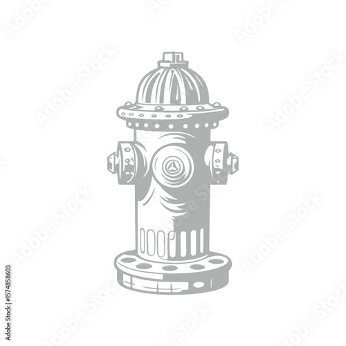 Classic Fire Hydrant Illustration