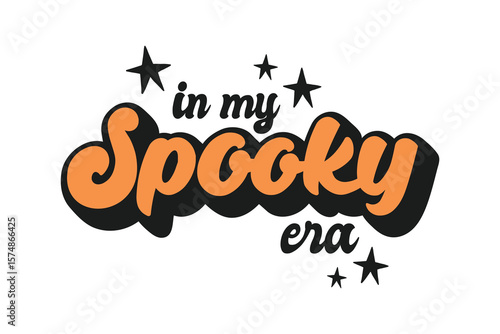 In my Spooky era, Halloween SVG typography T Shirt Design
