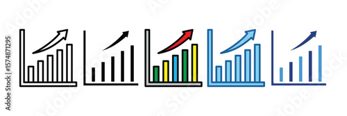 Growth  Icon Element For Design
