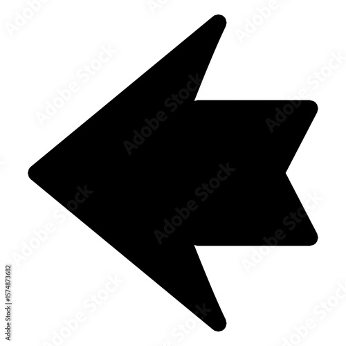 black arrow icon