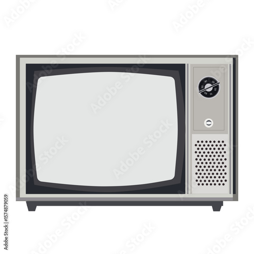 retro tv set ,vector,  vintage old television illustration isolated on transparent background