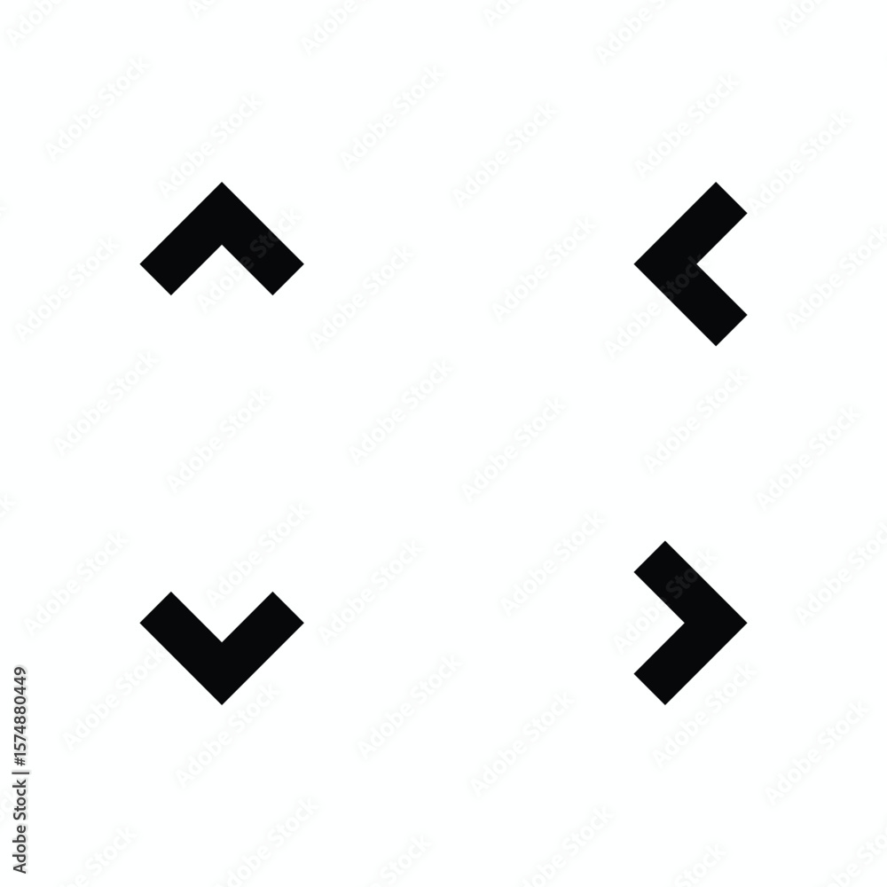 Arrow Icons Set Up, Down, Left, and Right Directional Symbols Arrow Icons Set Up, Down, Left, and Right Directional Symbols