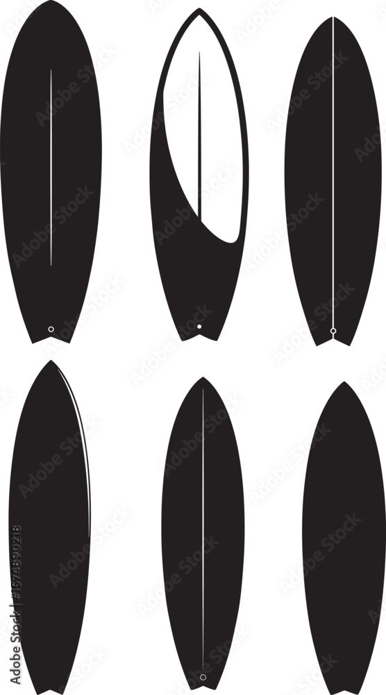 Surfboard silhouette Surfboard silhouette