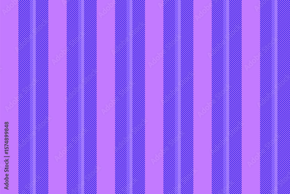Obraz premium Lany textile background fabric, poster stripe lines pattern. Selief seamless vertical texture vector in violet and indigo colors.