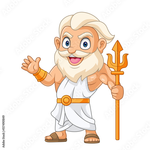  Cartoon mascot zeus character design