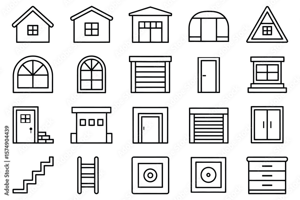 Architectural elements and building components house Architectural elements and building components house