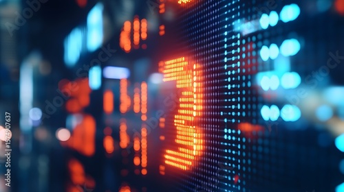 Wallpaper Mural Data-Driven Dynamics: A captivating view of digital data streams cascading across a high-tech display, symbolizing the ever-evolving landscape of information and technology. Torontodigital.ca