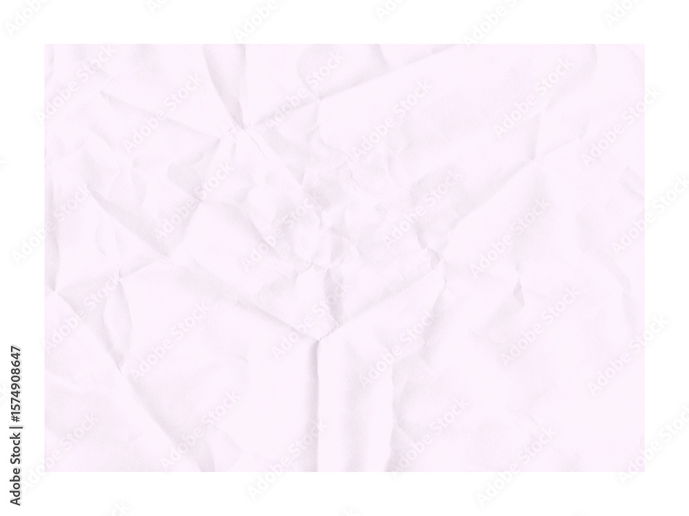 Obraz premium Delicate crumpled paper texture in subtle white tones creates an elegant background for various design projects and artistic compositions, transparent background