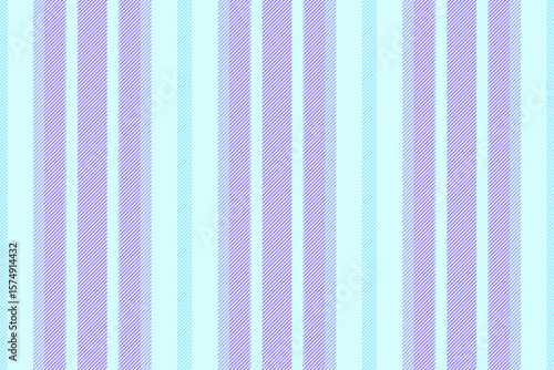 Down pattern lines vertical, durable seamless background fabric. Present vector textile stripe texture in light and violet colors.