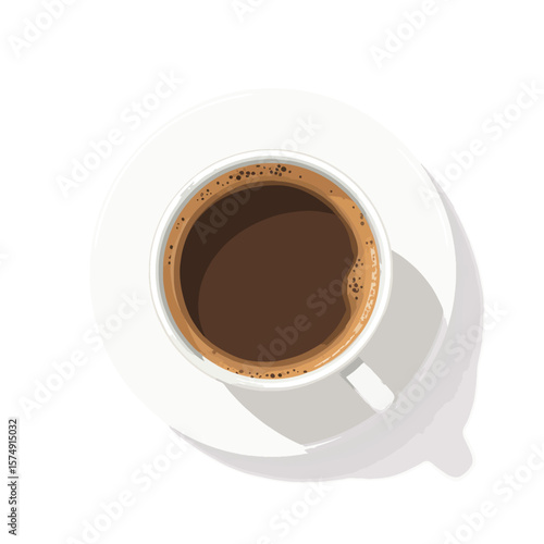 cup of coffee on a saucer