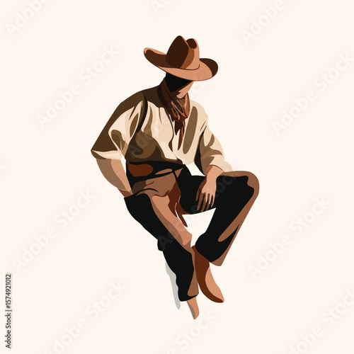 cowboy isolated