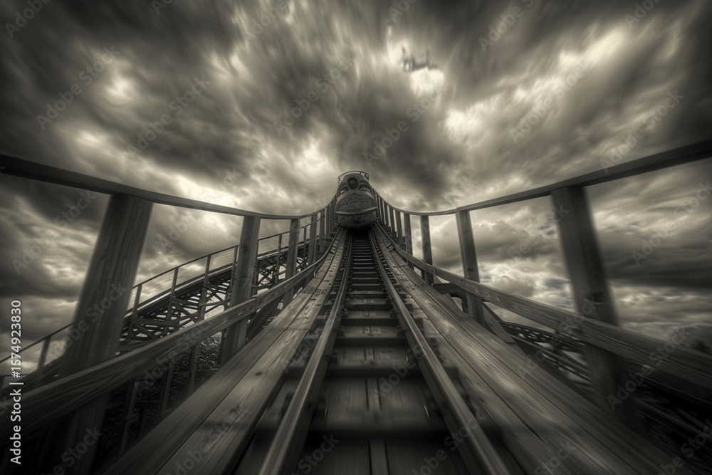 Obraz premium bridge in the fog