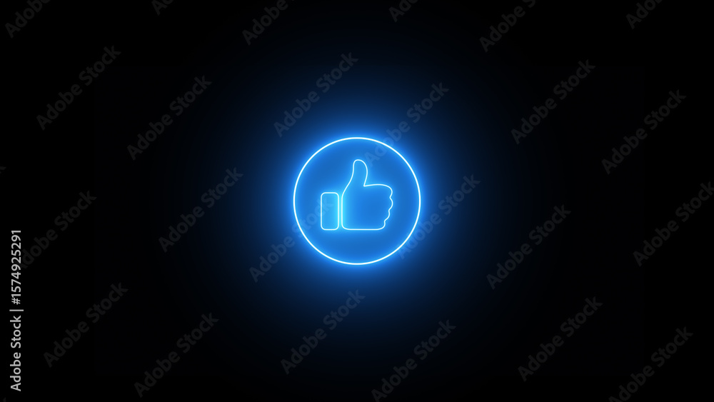 The neon-like icon. .neon like icon 4k illustration on black background. The neon-like icon. .neon like icon 4k illustration on black background.