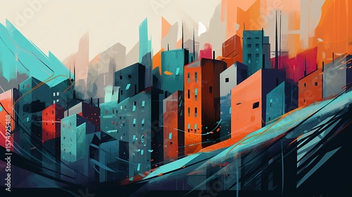 Abstract Cityscape. (1)