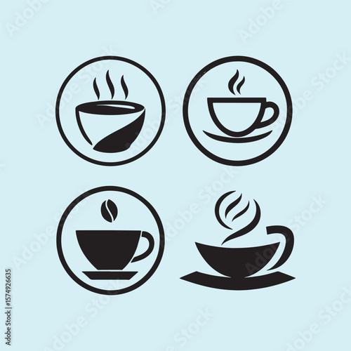 coffee cup icon, beverage, caffeine, icon, espresso, drink, cafe, cup, latte, mocha, mug, coffee, symbol, cappuccino, illustration, vector, hot, design, black, tea, breakfast, bean, isolated, set, mor