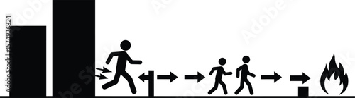 Fire Evacuation Vector Design