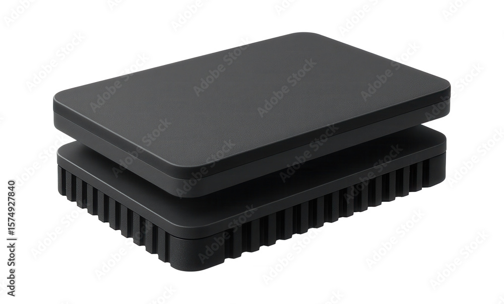 Layered composite vibration pad with a non-slip surface for a high-precision measuring instrument Layered composite vibration pad with a non-slip surface for a high-precision measuring instrument