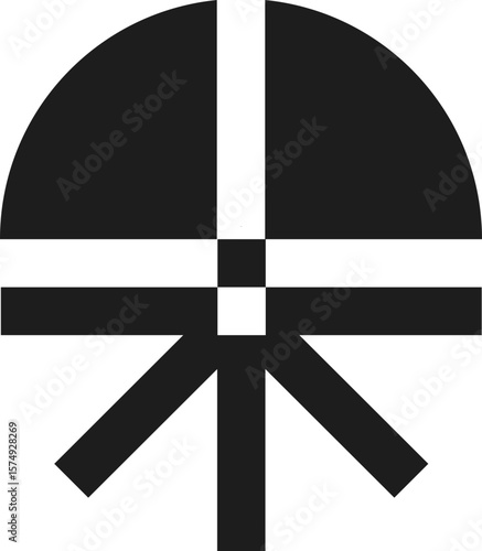 abstract shape black form. PNG. Asset. Figura geométrica abstracta en vector