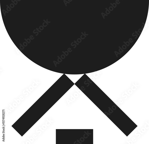 abstract shape black form. PNG. Asset. Figura geométrica abstracta en vector