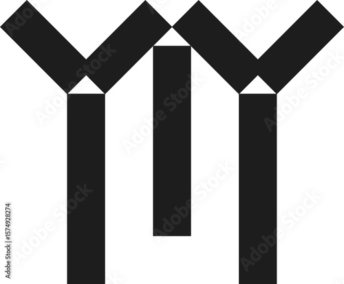 abstract shape black form. PNG. Asset. Figura geométrica abstracta en vector