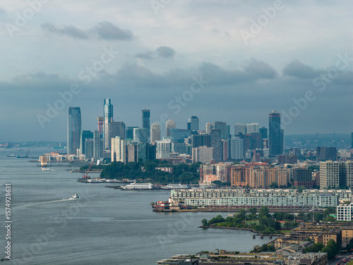 Jersey City and Hoboken Skyline from West New York