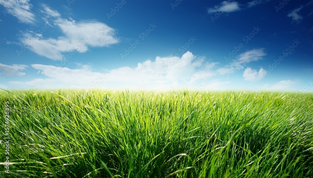 Fototapeta premium grass and blue sky