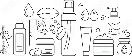 Minimalist Skincare Routine Vector