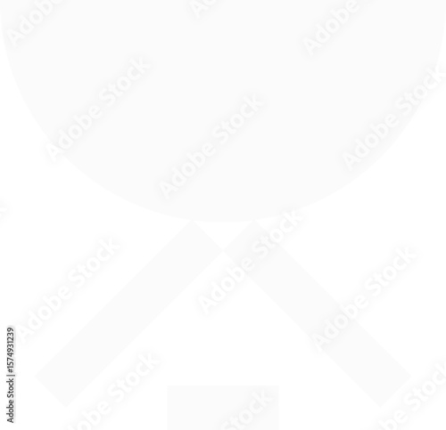 abstract shape white form. PNG