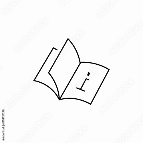 book information icon sign vector