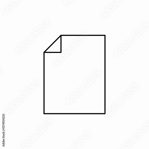 file document icon sign vector