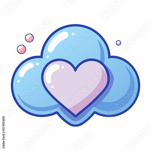 heart shaped cloud