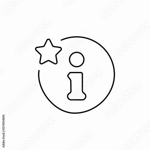 information help rate star icon sign vector