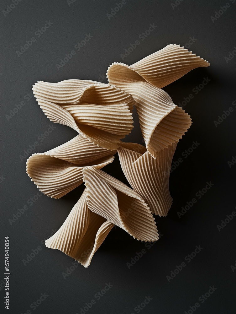 Fototapeta premium Raw Penne Rigate Abstract Photo