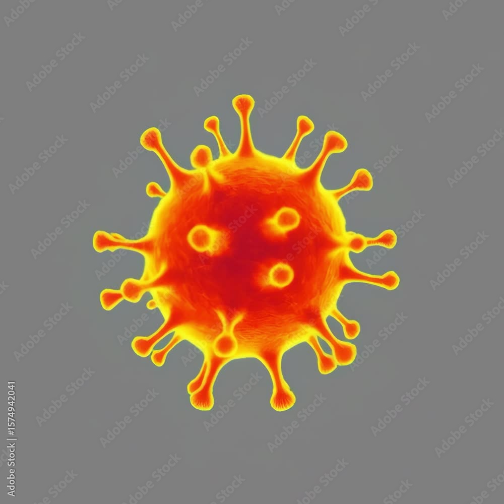 Vibrant virus illustration animation isolated asset, transparent 4K video, alpha channel, ProRes 4444 Vibrant virus illustration animation isolated asset, transparent 4K video, alpha channel, ProRes 4444