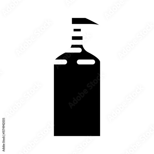 liquid soap dispenser pump glyph icon vector illustration