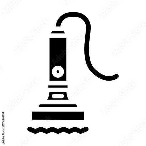 vibration sensor module glyph icon vector illustration