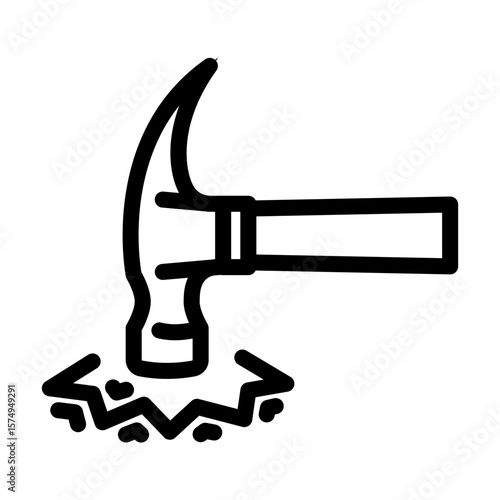 shockproof line icon vector illustration