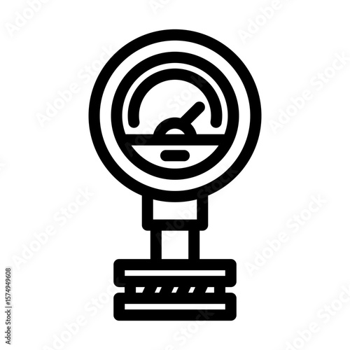 pressure sensor module line icon vector illustration
