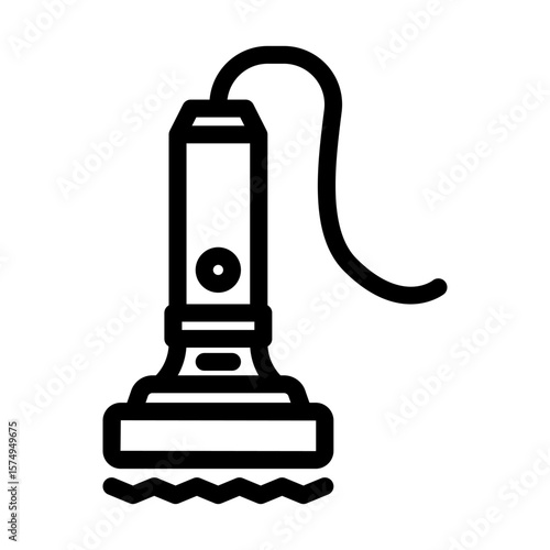 vibration sensor module line icon vector illustration