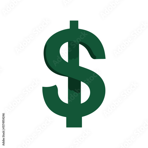 3d dollar sign