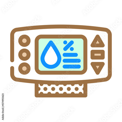 humidity sensor module color icon vector illustration
