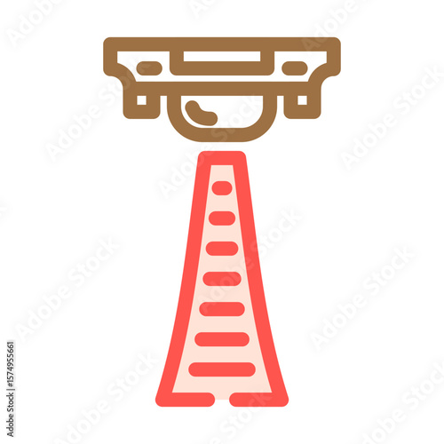 infrared sensor module color icon vector illustration