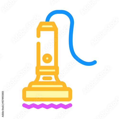 vibration sensor module color icon vector illustration