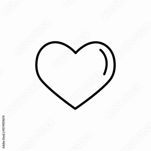 heart love icon sign vector