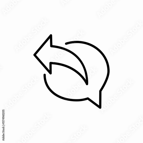 message reply icon sign vector