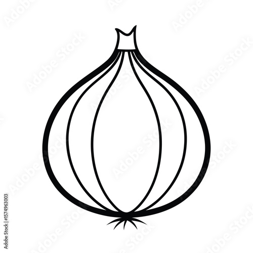 onion isolated on white background